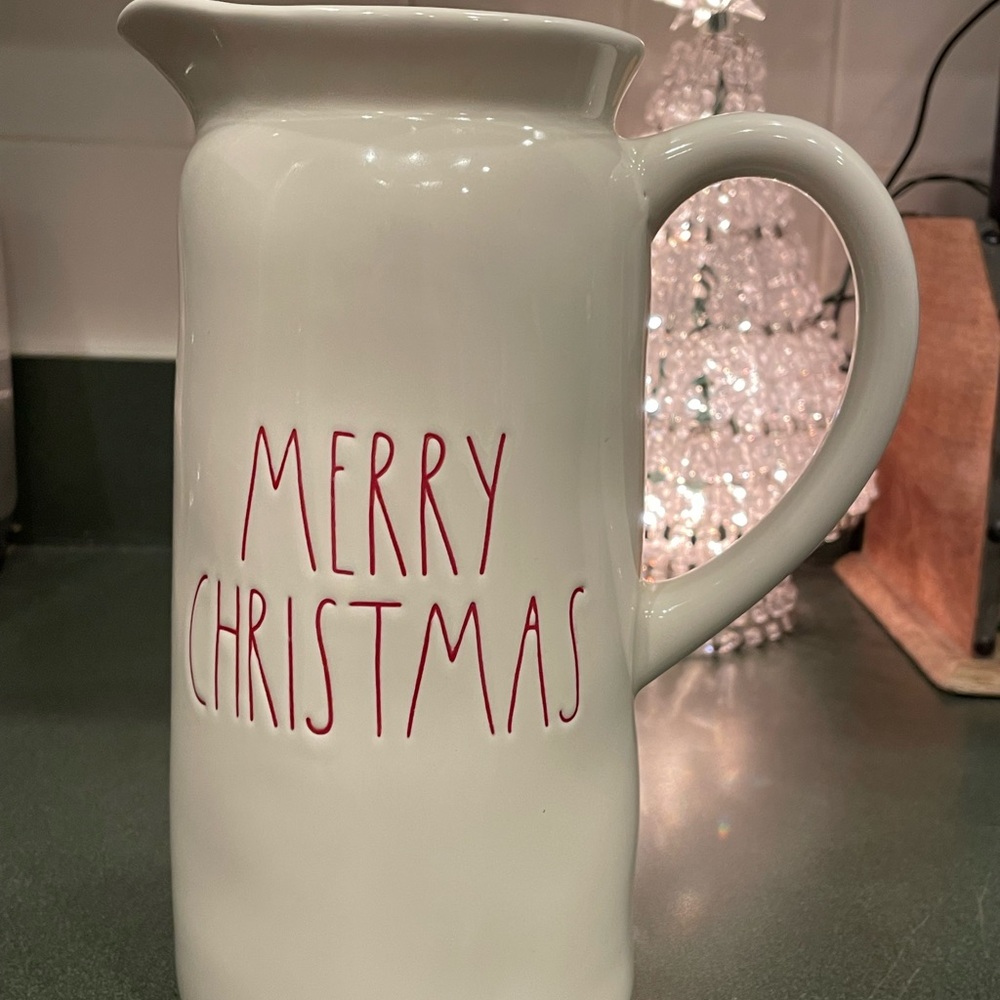 Rae Dunn Merry Christmas Pitcher